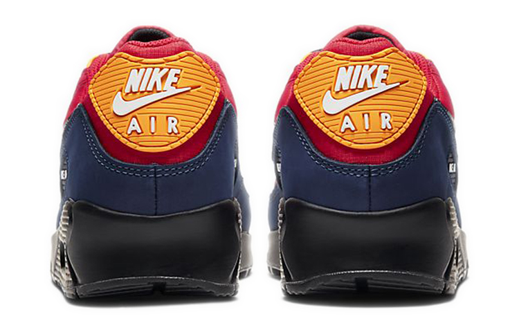 Мужские кроссовки Nike Air Max 90 Premium London (красно-синие) — фото 5