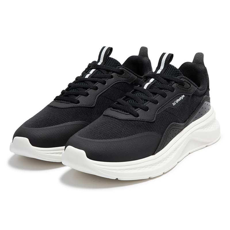 361° Lightweight Comfort 6.0 Slip Resistant Abrasion Resistant Low top Running Shoes Men’s Black White