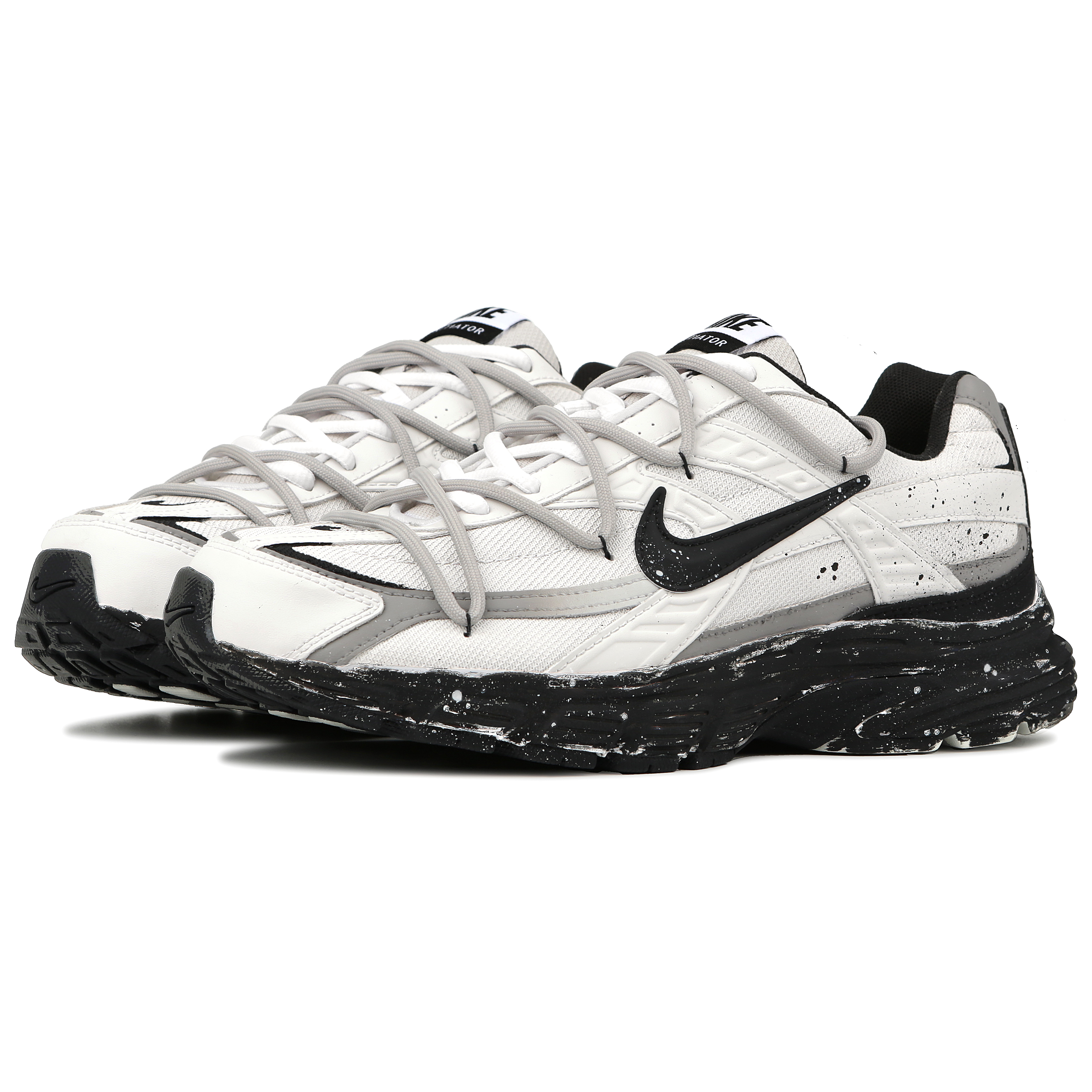 Nike Initiator Cushioning Breathable Low top Casual City Commuting Running Shoes Men’s Black White Gray