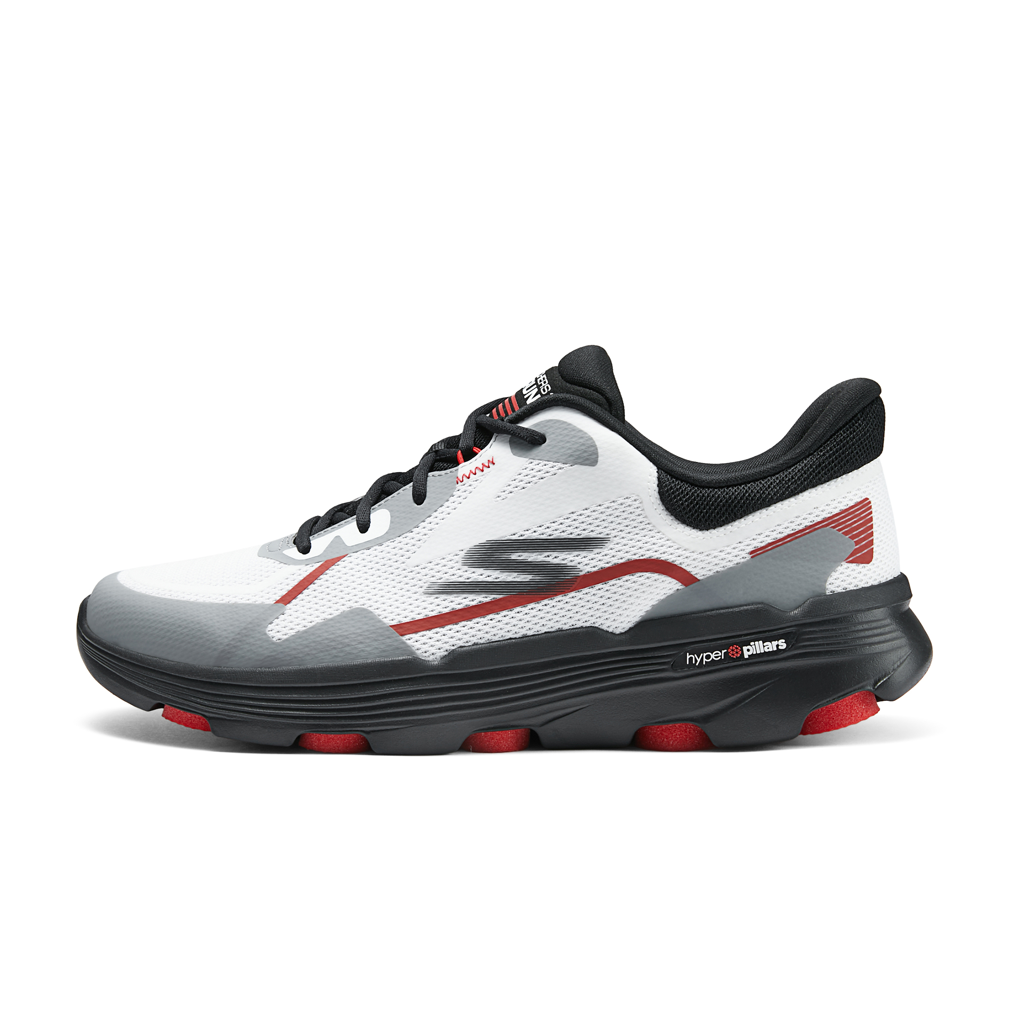 Skechers Cushioning Abrasion Resistant Cushioning, Wear Resistant Low top Running Shoes Men’s White Gray