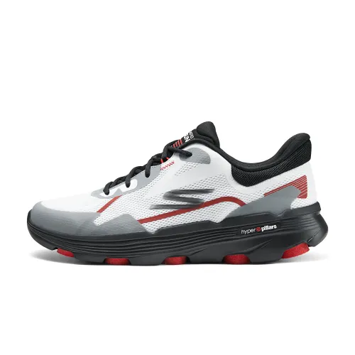Skechers Cushioning Abrasion Resistant Cushioning, Wear Resistant Low top Running Shoes Men's White Gray