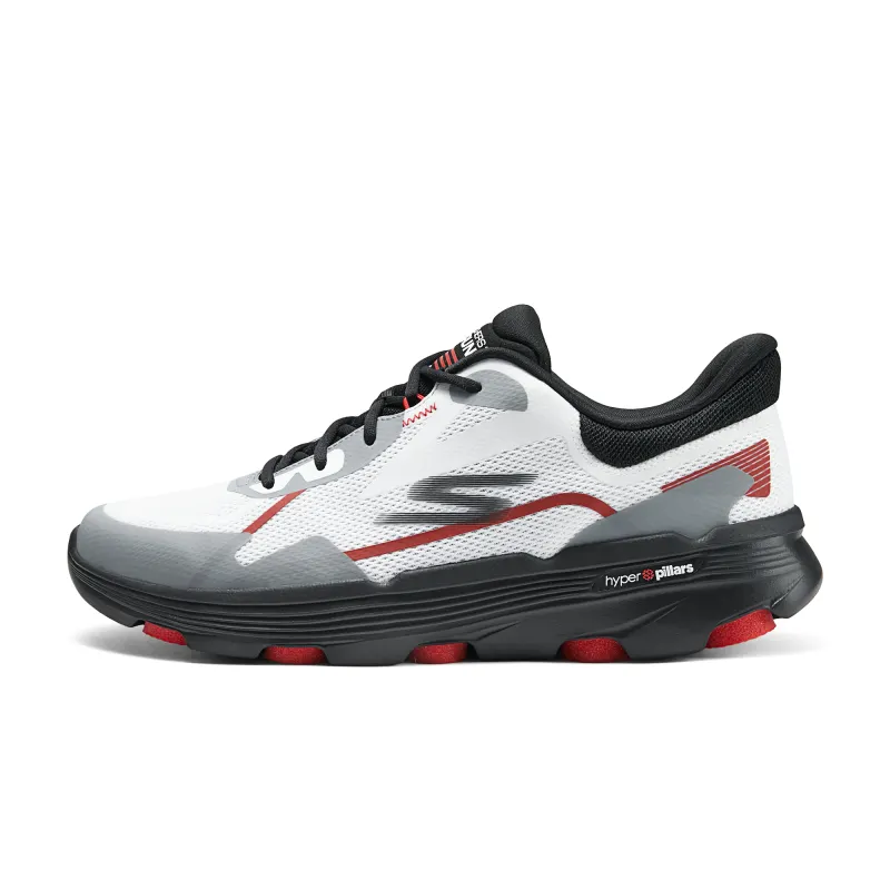 Skechers Cushioning Abrasion Resistant Cushioning, Wear Resistant Low top Running Shoes Men's White Gray