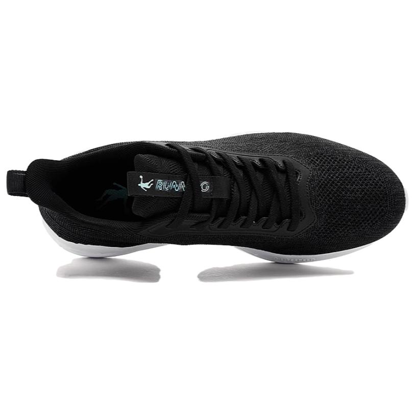QIAODAN Cushioning Abrasion Resistant Cushioning, Wear Resistant Low top Running Shoes Men’s Black White