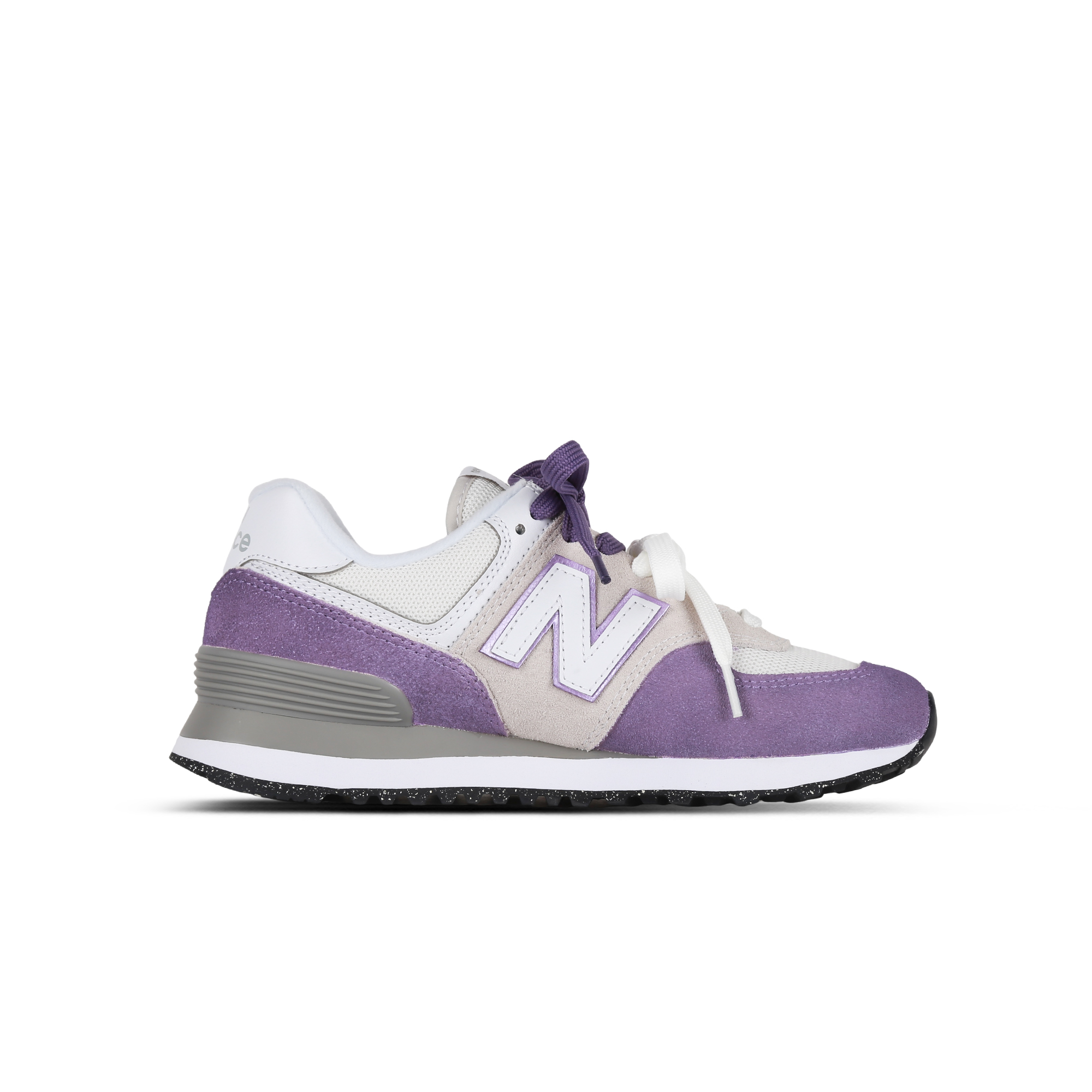 New Balance NB 574 Textile, Split Suede Cushioning, Wear Resistant Low top City Commuting Running Shoes Unisex Purple