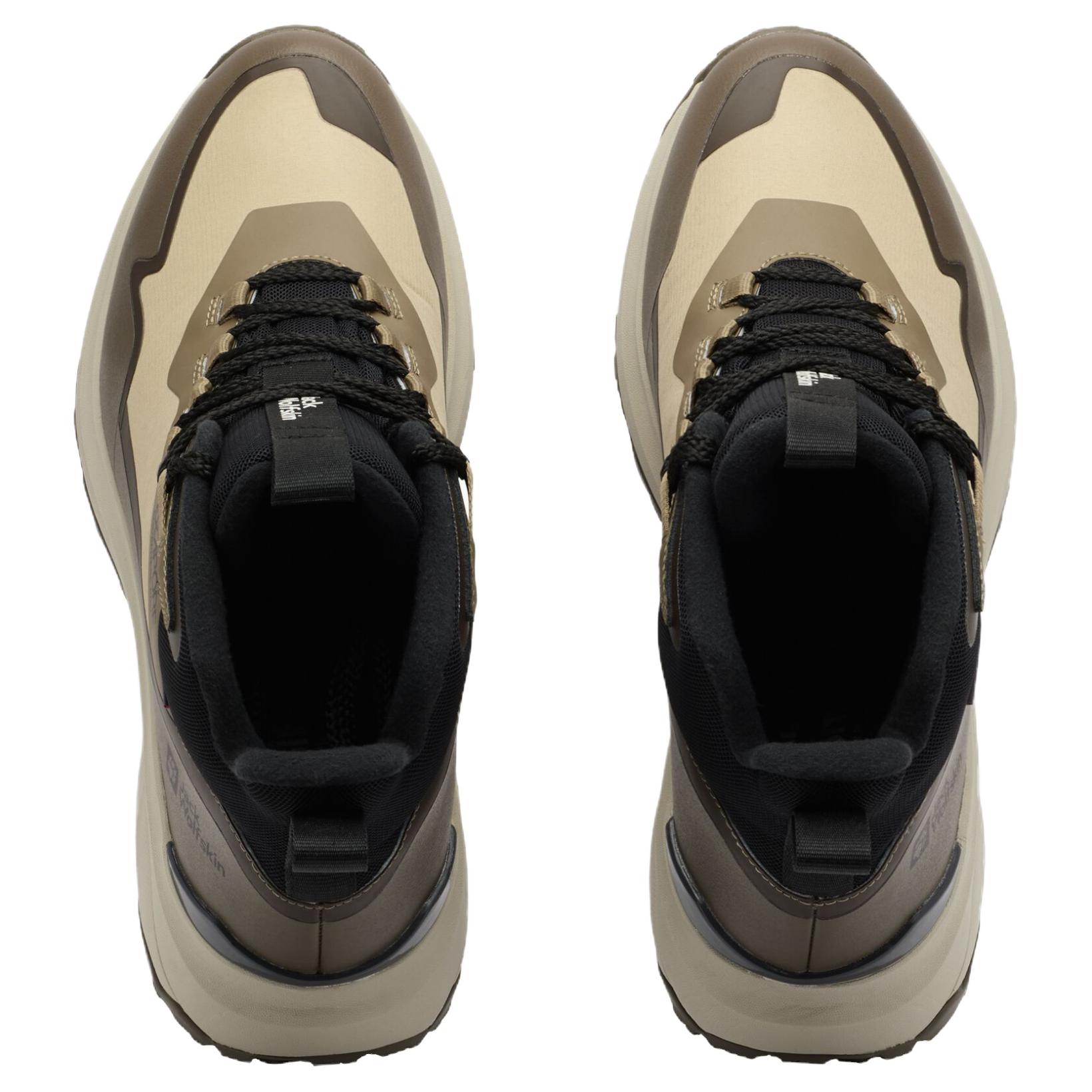 Jack Wolfskin Slip Resistant Abrasion Resistant Mid top Outdoor Shoes Men’s Brown