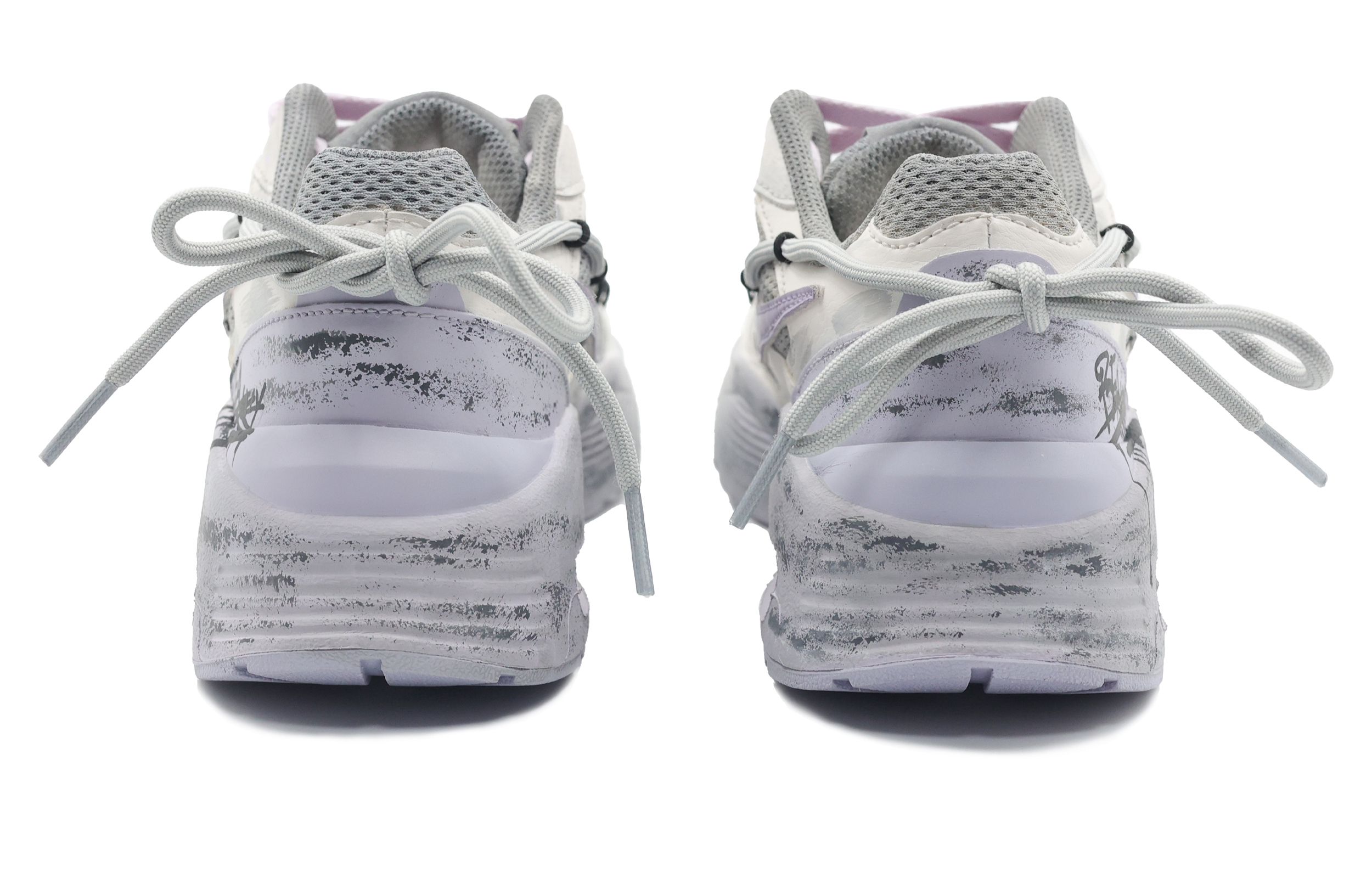 Nike Air Max Fusion Cushioning Moisture Wicking Low top Running Shoes Women’s Beige Gray Purple