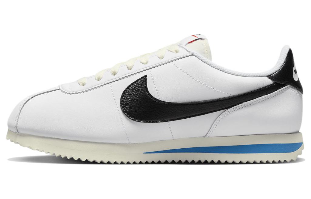 Мужские кроссовки Nike Cortez 23 "White Black" (бело-черно-синие)