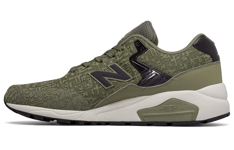 New Balance NB 580 Comfortable Textile, Artificial Leather Low top Running Shoes Men’s Army Green