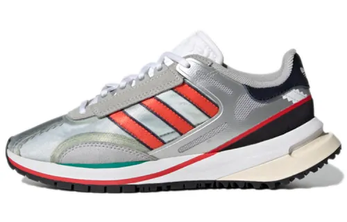 Adidas Originals Valerance Slip Resistant Abrasion Resistant Low top Running Shoes Women's Gray Red White