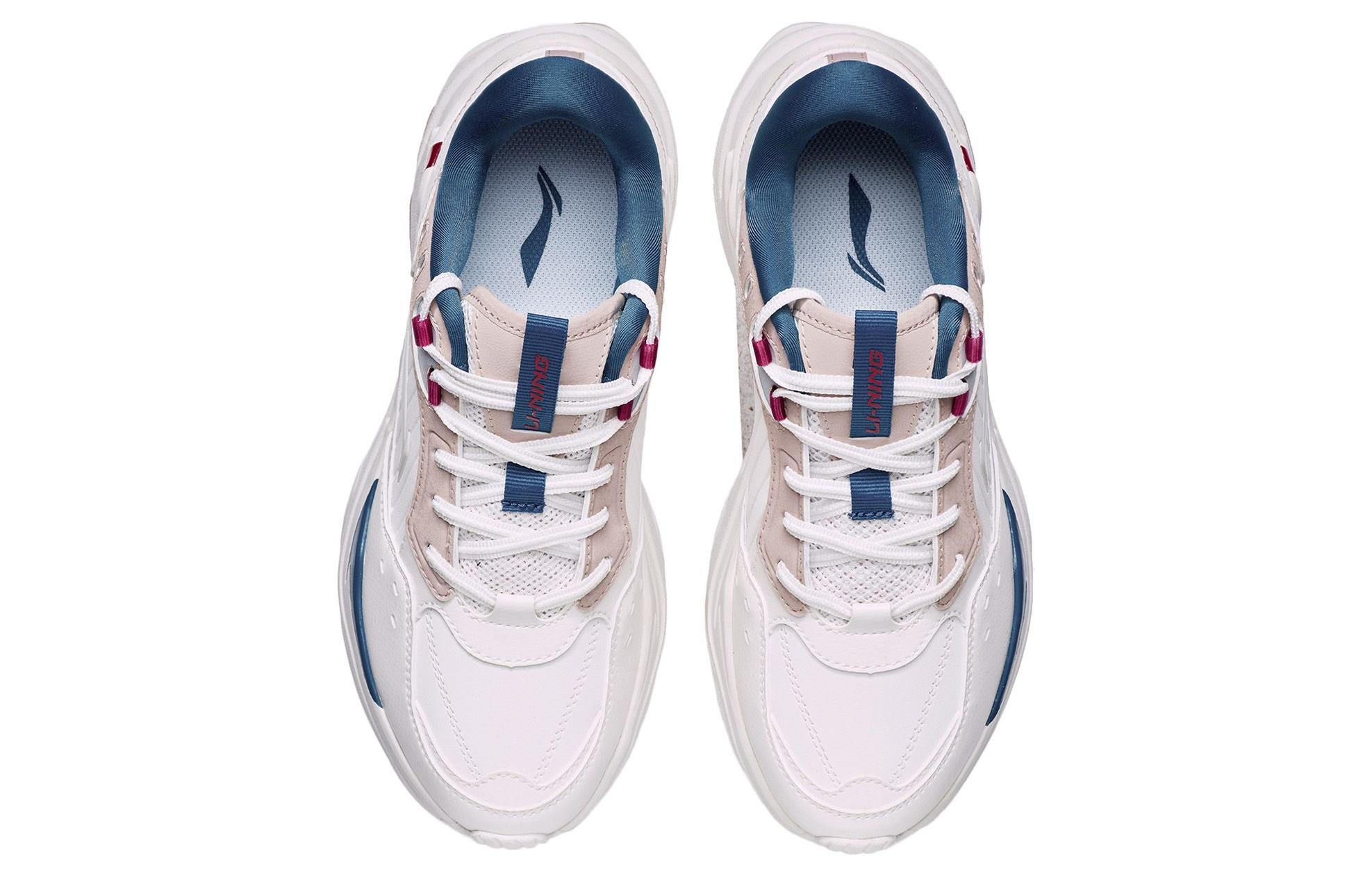 Li Ning Cushioning Slip Resistant Rebound Low top Running Shoes Women’s Tea Orange Pink