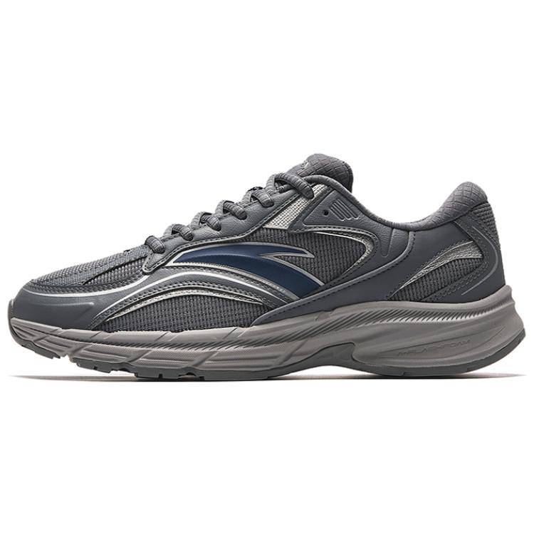 Anta AT952 Comfortable Cushioning Abrasion Resistant Cushioning, Wear Resistant Low top Running Shoes Men's Dark Gray