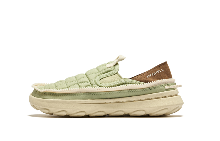 MERRELL HUT MOC 2 Lightweight Low top Outdoor Shoes Women’s Green Beige Brown