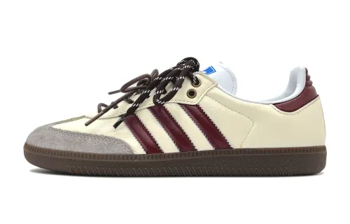 Adidas Originals SAMBA OG Slip Resistant Low top Skateboard Shoes Unisex Ecru