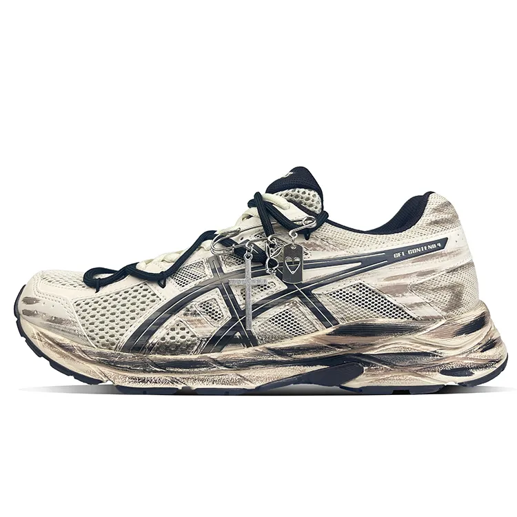 ASICS Gel Contend 4 Low top Running Shoes Men's Beige Gray