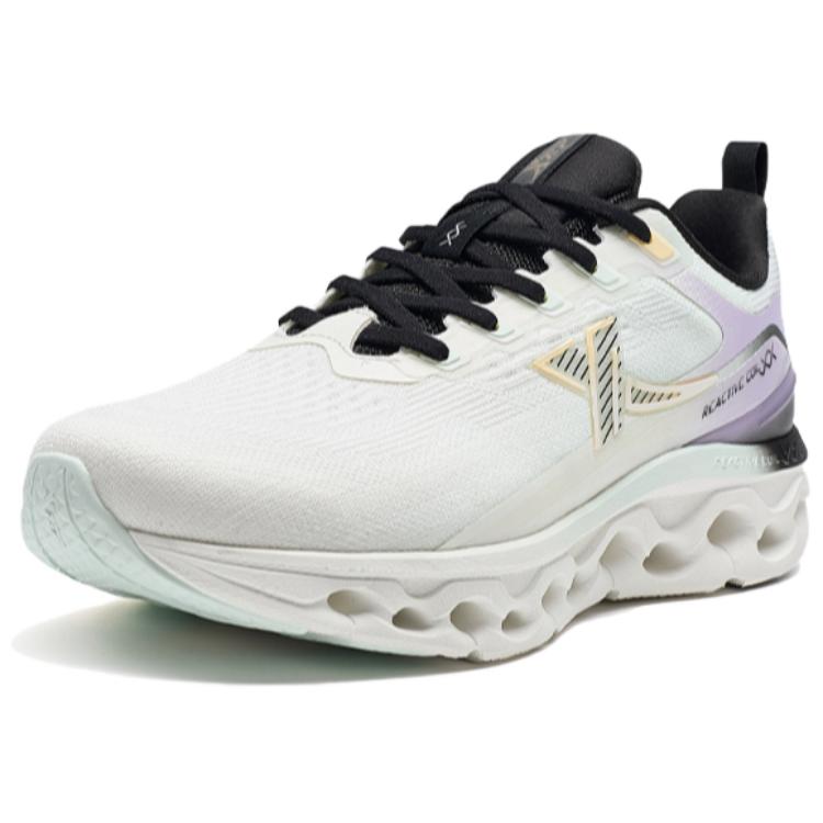 XTEP Fabric Slip Resistant Abrasion Resistant Low top Casual Running Shoes Women’s White Purple