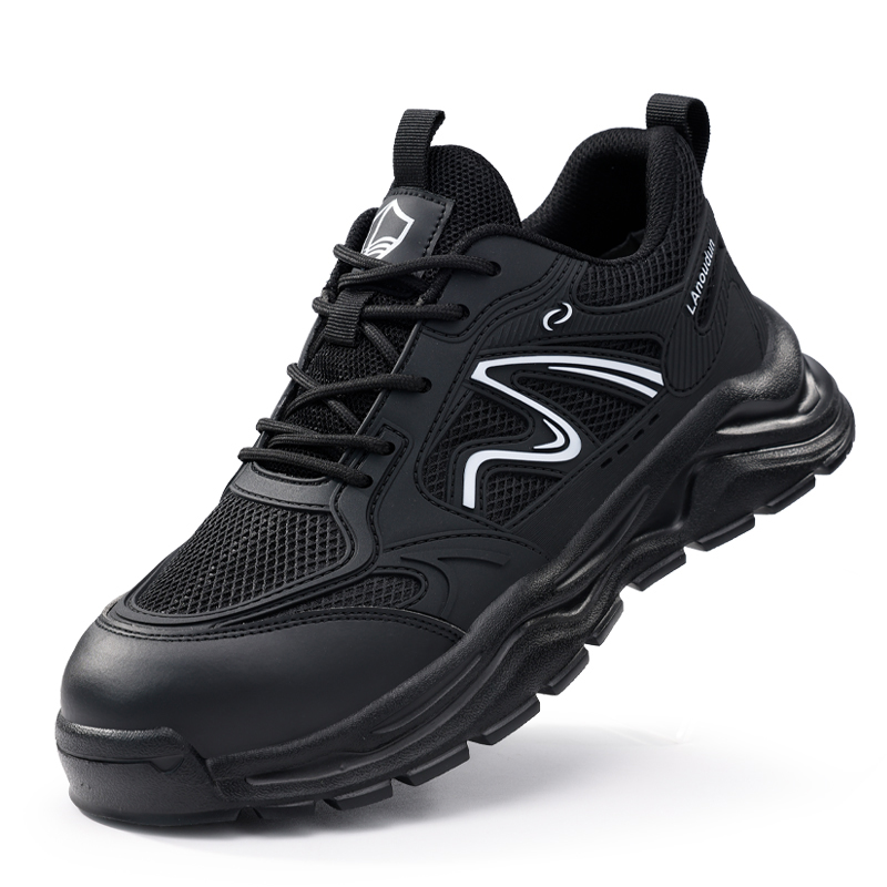 LANOUDUN Abrasion Resistant Impact Resistant Lightweight Low top Outdoor Shoes Men’s Black