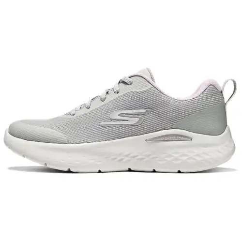 Skechers Women's GO Comfortable And Breathable Abrasion Resistant Low top Running Shoes Women's Light Gray