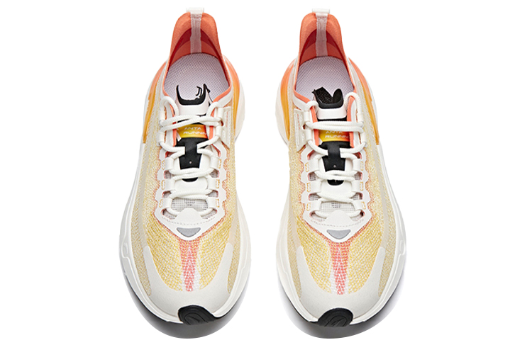 Anta Premium Speed Cushioning Slip Resistant Abrasion Resistant Low top Running Shoes Men’s White Orange