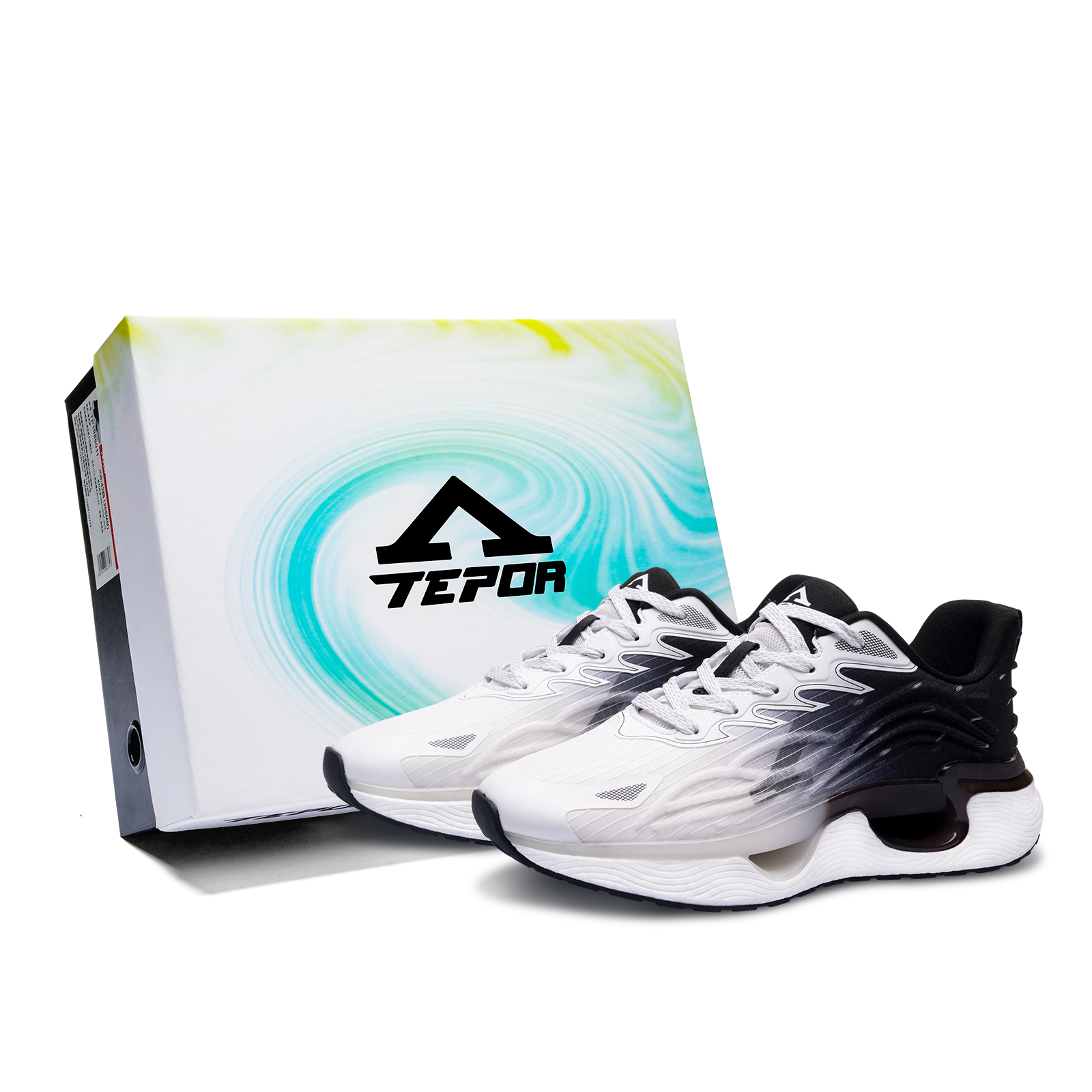 TEPOR Cushioning Height Increasing Lightweight Breathable Slip Resistant Quiet