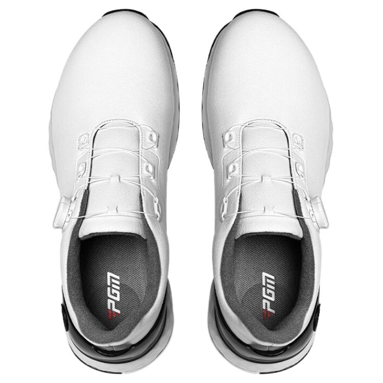 PGM Cushioning Abrasion Resistant Cushioning, Wear Resistant Low top Golf Shoes Men’s Cloud White