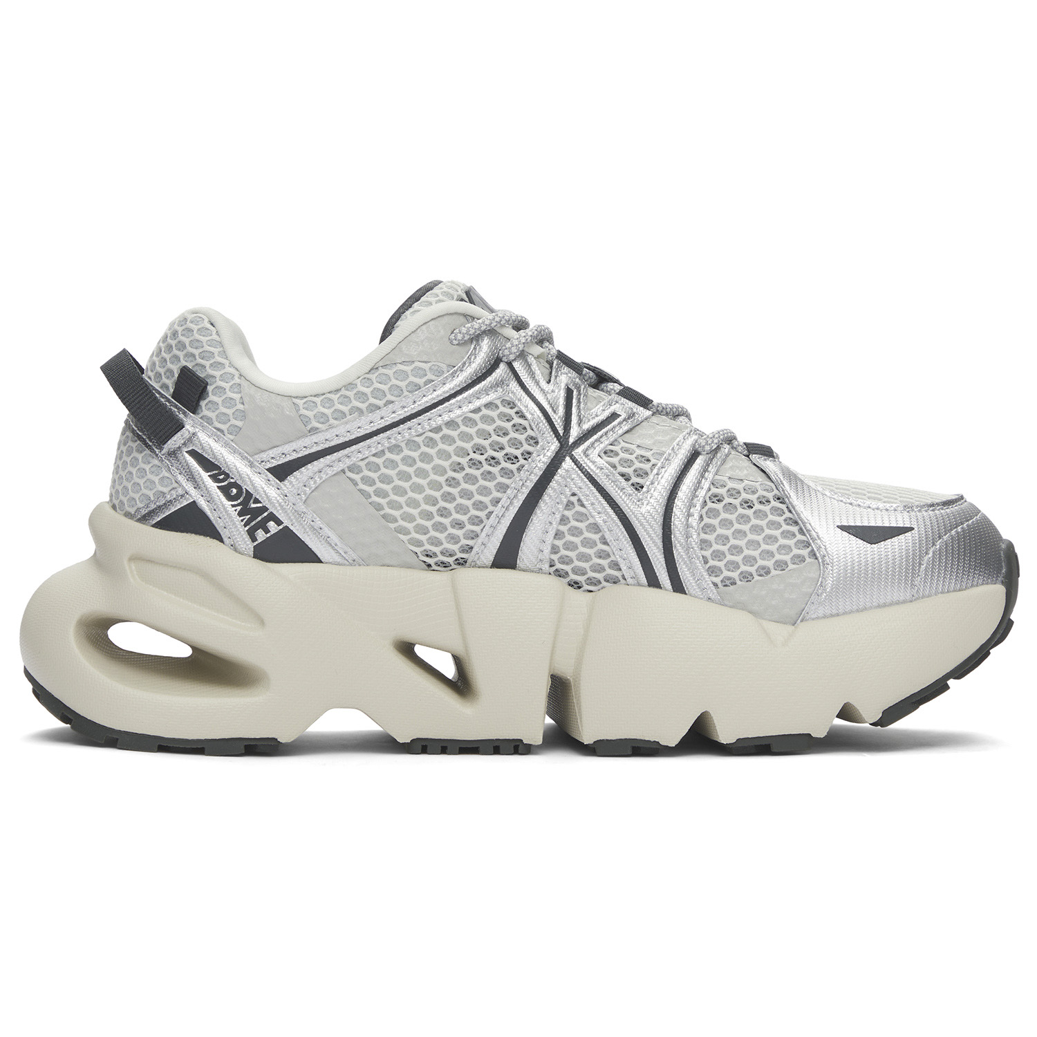 MLB New York Yankees Breathable Lightweight Height Increasing Low top Casual Running Shoes Unisex Silver
