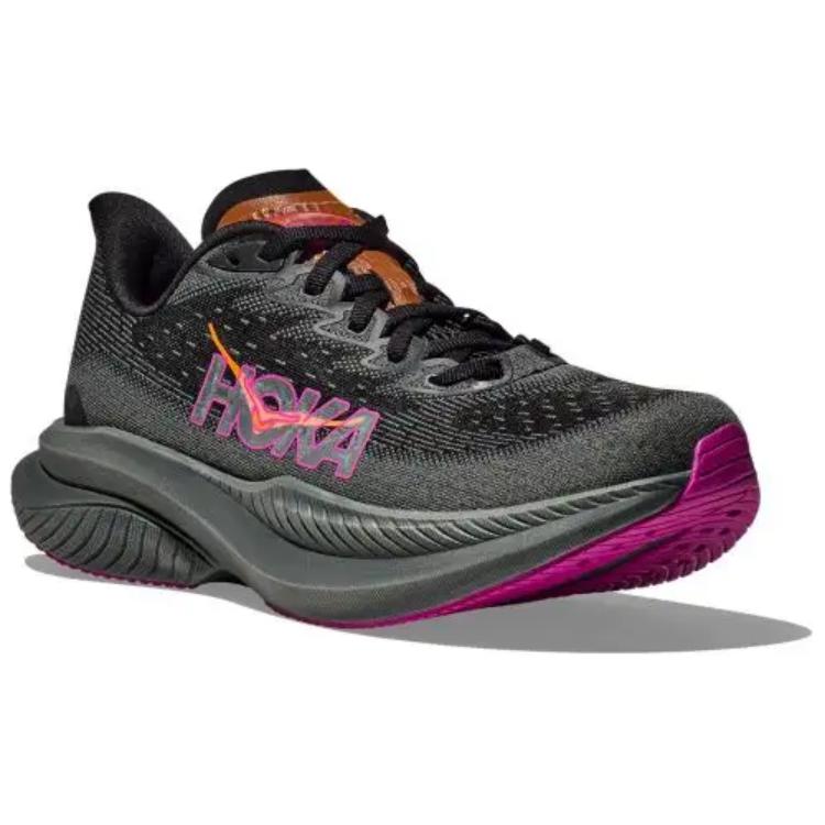 HOKA ONE ONE MACH 6 Comfortable Slip Resistant, Abrasion Resistant, Rebound Low top Running Shoes Women’s Black