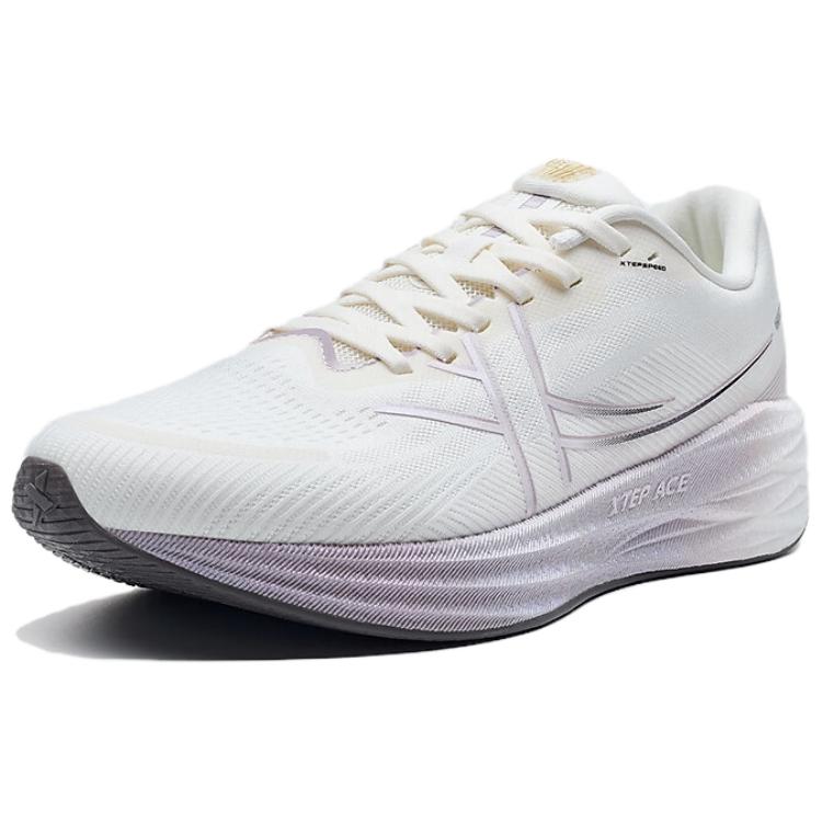 XTEP Cushioning, Wear Resistant Low top Running Shoes Women’s White Purple