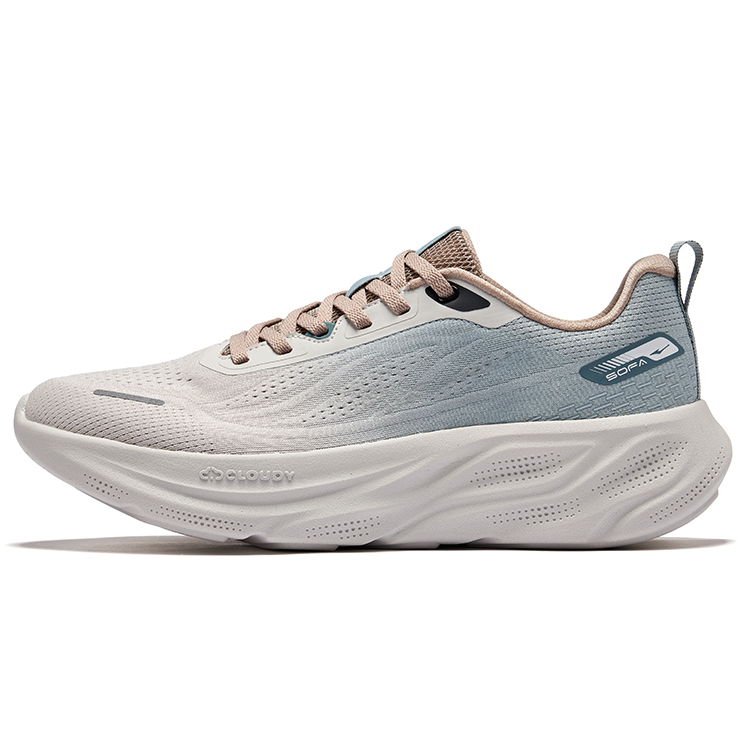 Erke Cushioning Breathable Rebound Cushioning Breathable Rebound Low top Casual Running Shoes Men’s Gray Blue