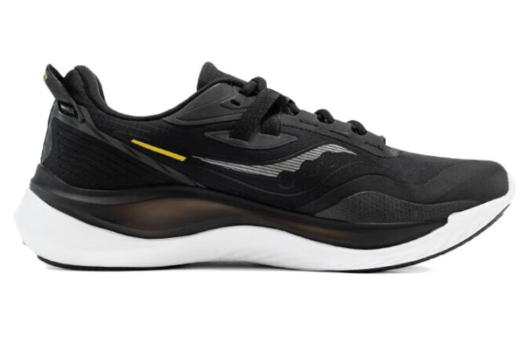 Saucony Runshield Slip Resistant, Abrasion Resistant, Waterproof Low top Casual Running Shoes Unisex Black Yellow