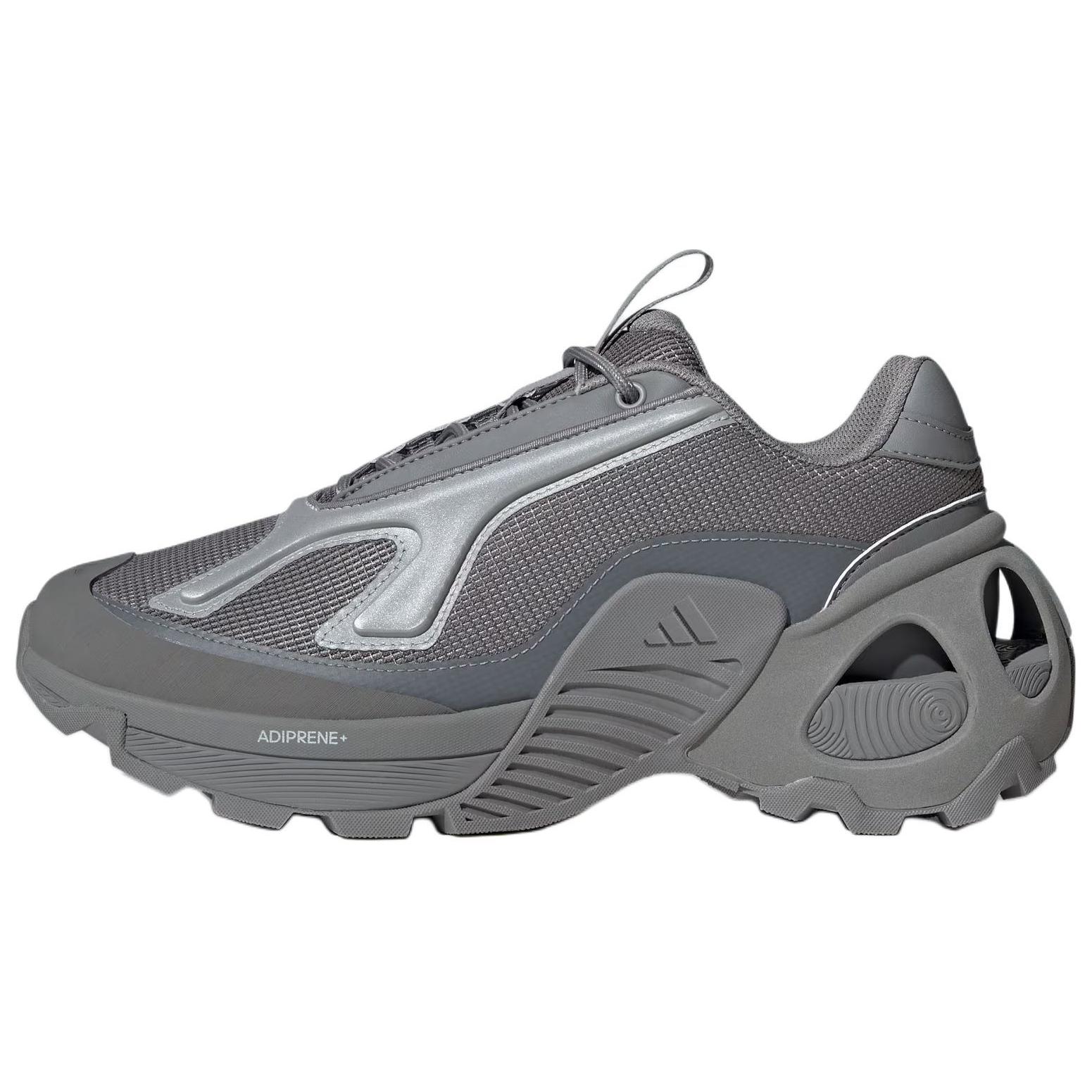Adidas Wonder Runner Slip Resistant Abrasion Resistant Low top Casual Running Shoes Unisex Gray Silver