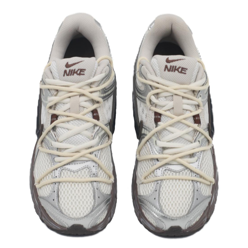 Nike V5 RNR Mesh Cushioning, Wear Resistant Low top Casual Running Shoes Unisex Beige Silver Brown