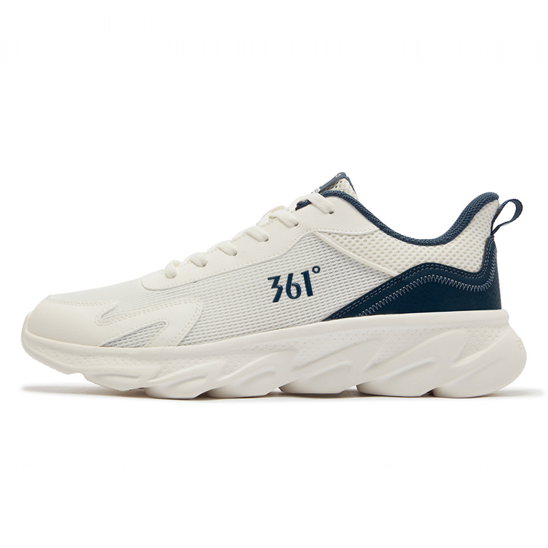 361° Slip Resistant And Breathable Low top Casual Running Shoes Men’s White Blue