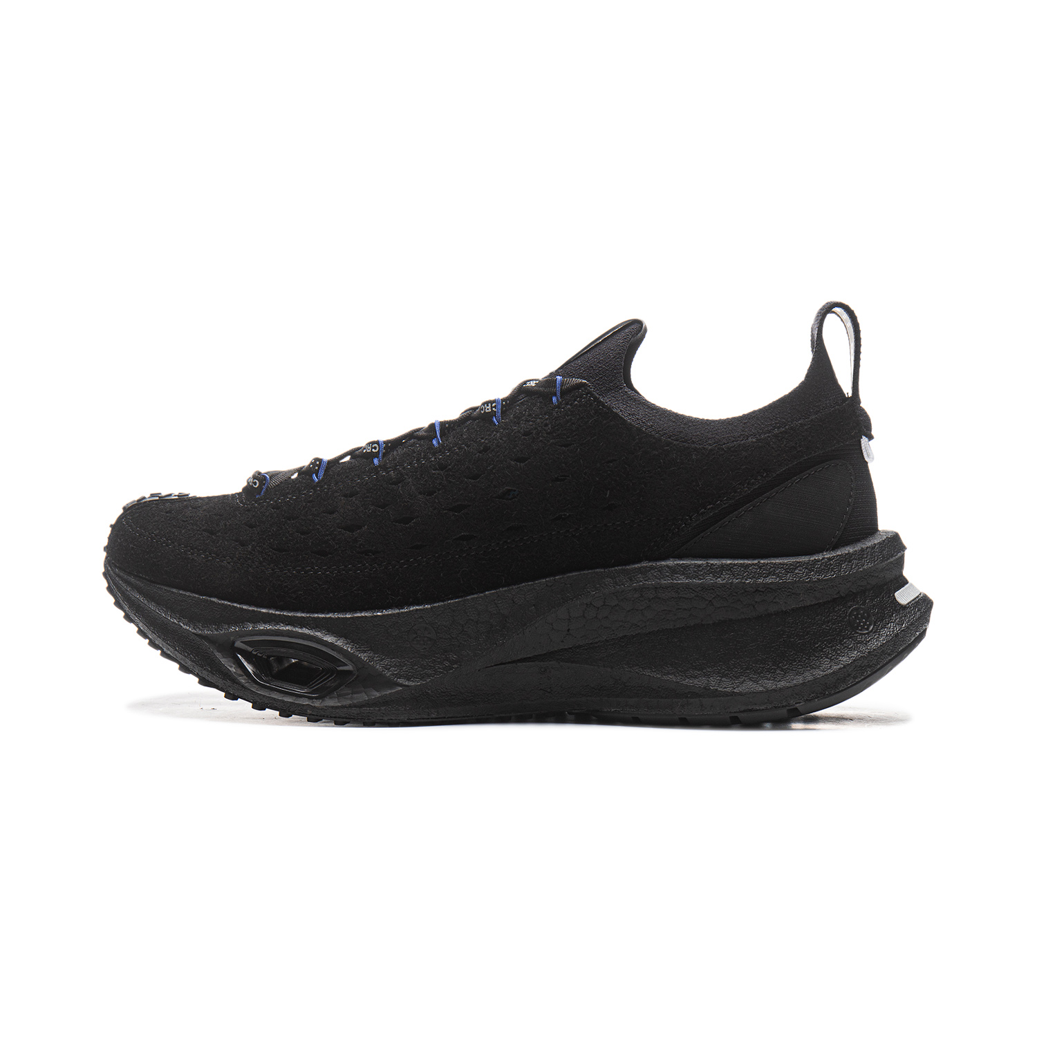 Li Ning Cushioning, Wear Resistant Low top Running Shoes Unisex Black