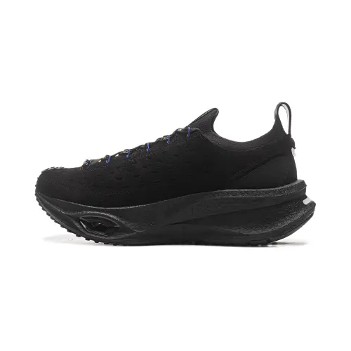 Li Ning Cushioning, Wear Resistant Low top Running Shoes Unisex Black