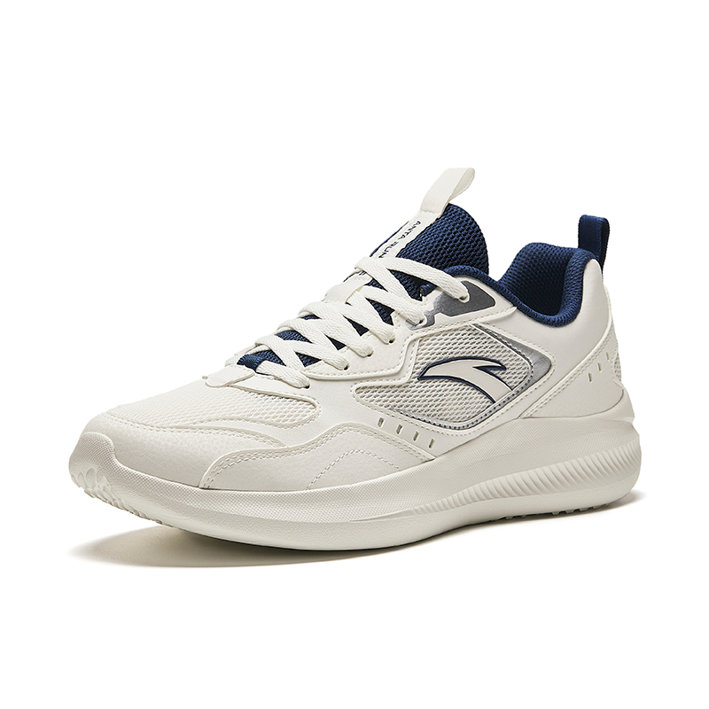 Anta Abrasion Resistant Breathable Low top Casual Running Shoes Men’s White