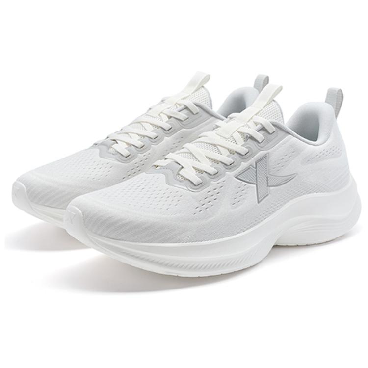 XTEP Cushioning Abrasion Resistant Lightweight Low top Running Shoes Men’s White Gray