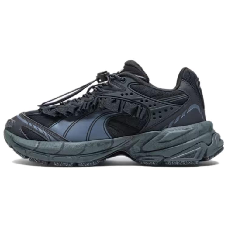 Collina Strade x PUMA Velophasis Slip Resistant Abrasion Resistant Low top Casual Running Shoes Women's Black
