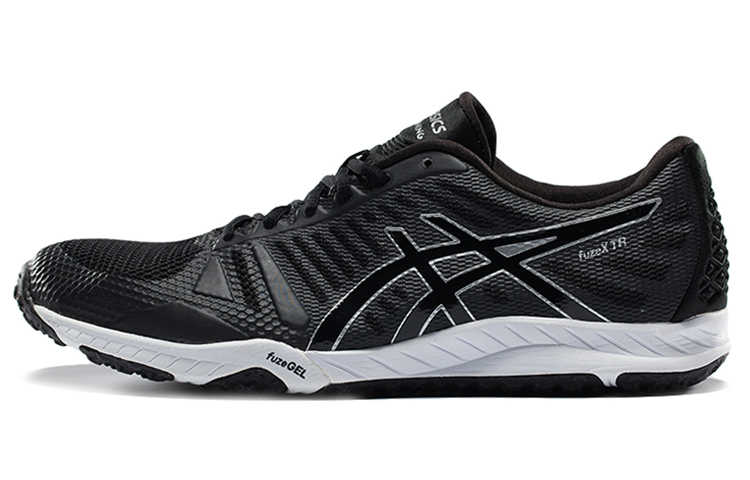 ASICS Fuzex Running Shoes Men's Low Top Gray/Black