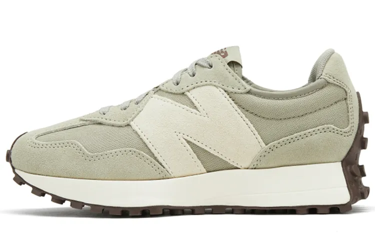 New Balance NB 327 Cushioning Abrasion Resistant Breathable Low top Casual Running Shoes Women's Light Pea Green