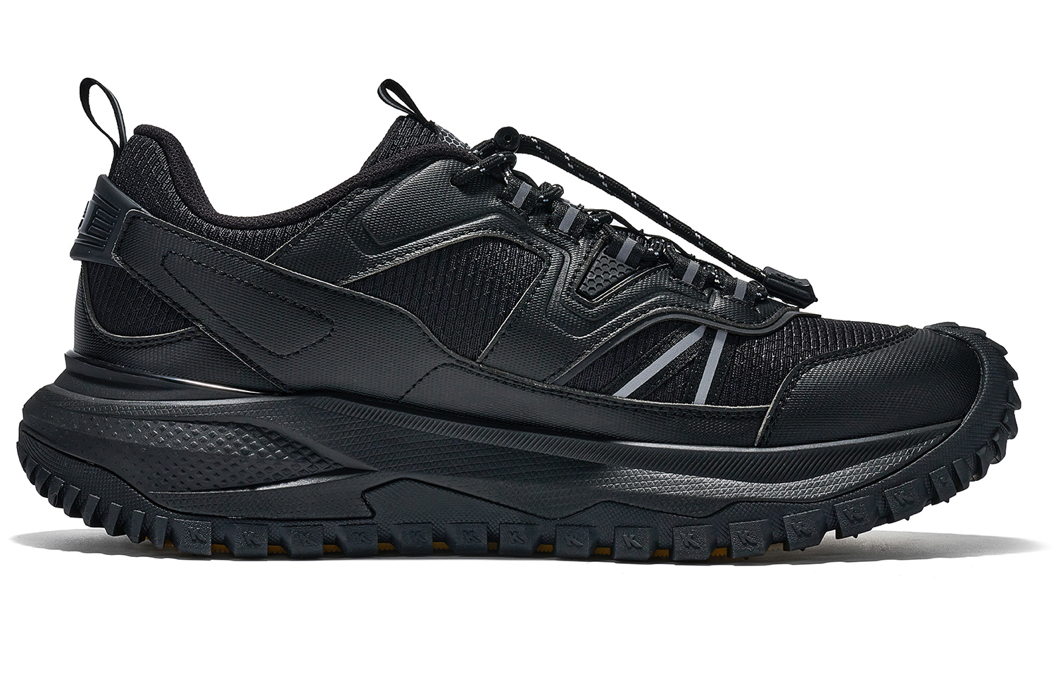Kappa Slip Resistant Abrasion Resistant Low top Running Shoes Men’s Black