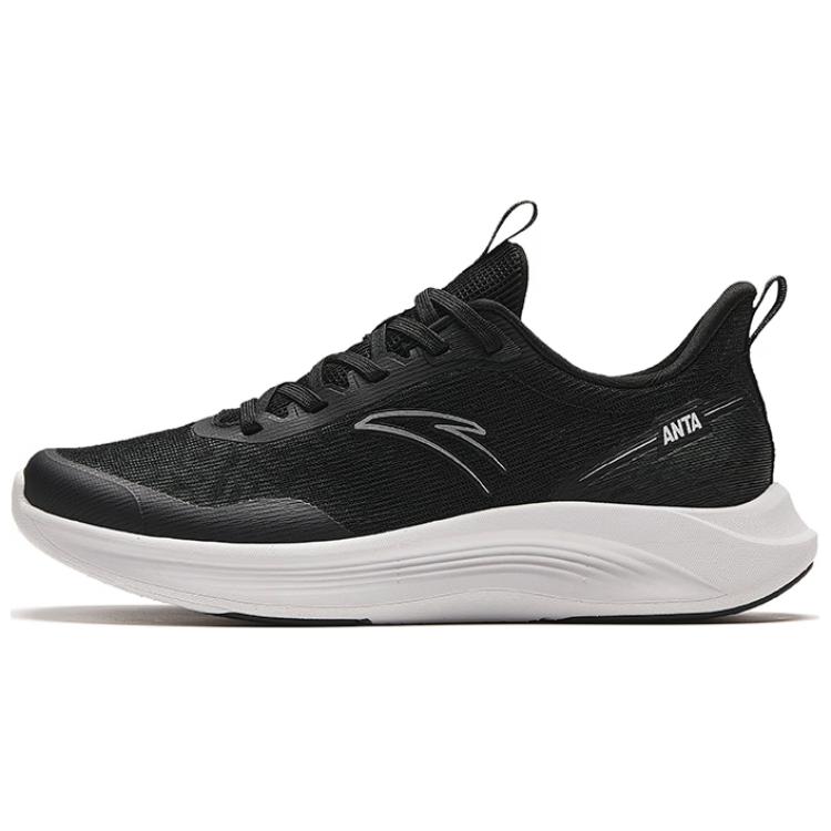 Anta Nebula Cushioning Slip Resistant Abrasion Resistant Low top Casual Running Shoes Women's Black