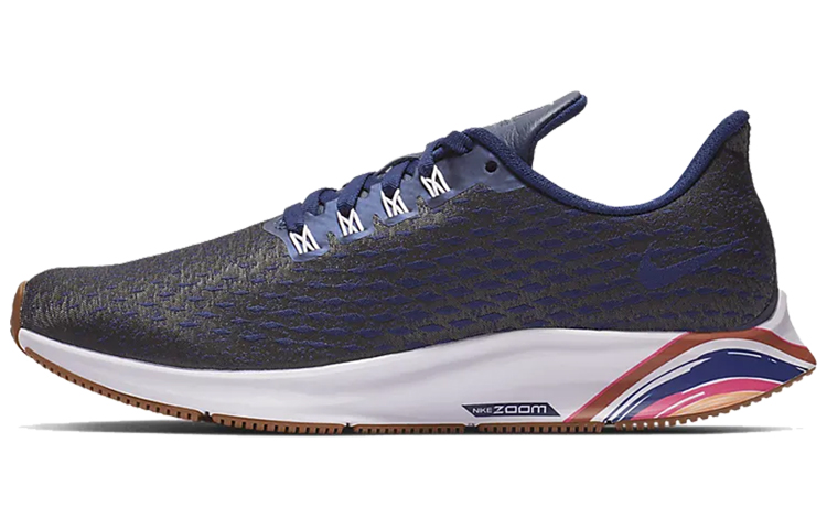 Nike Air Zoom Pegasus 35 Speedy Foam Comfortable and versatile Fabric Non-slip Wear-resistant Lightweight Low-top Marathon Running Shoes Women's Obsidian