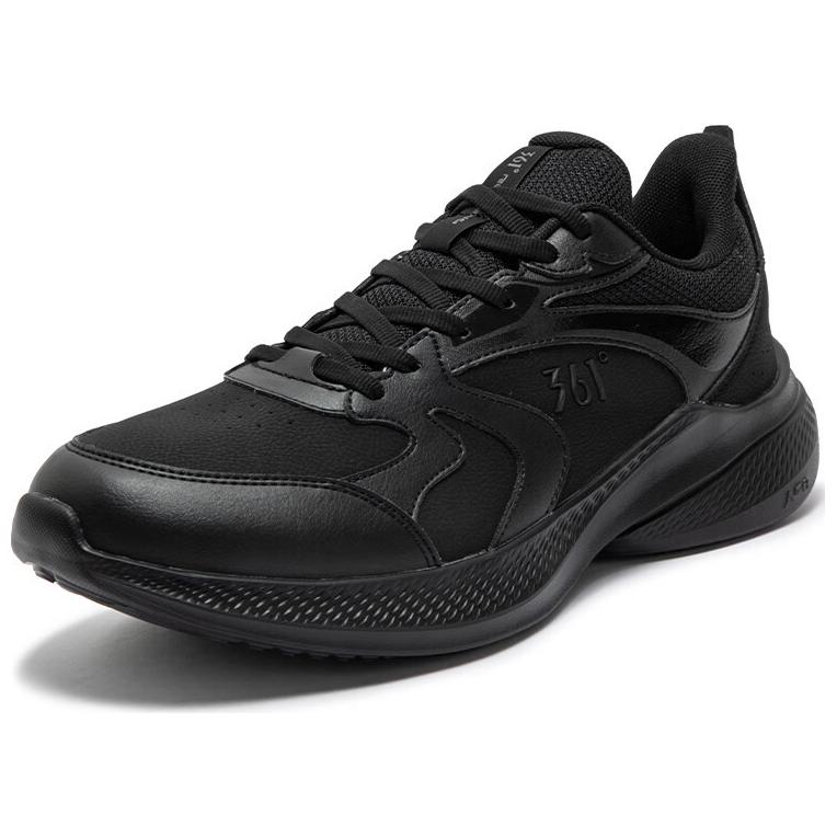 361° Abrasion Resistant Lightweight Rebound Low top Casual Running Shoes Men’s Black Gray