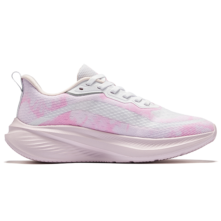 Erke Fabric Low top Casual Running Shoes Women’s Erke White Lotus Petal Powder