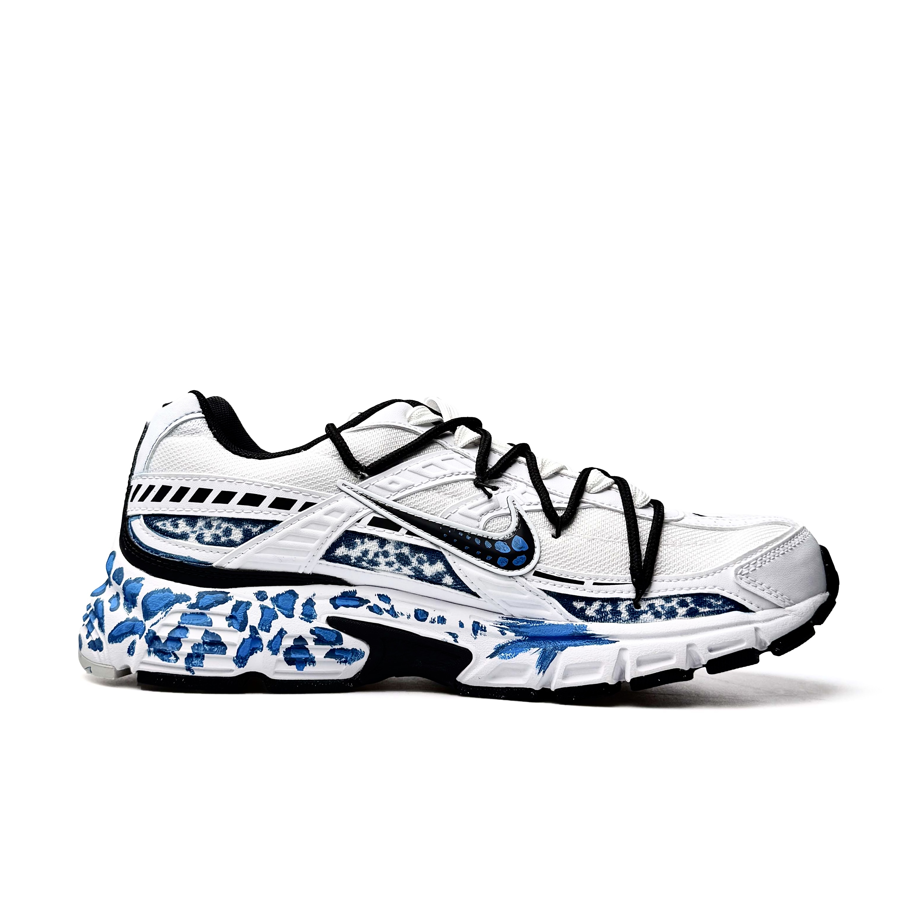 Nike Initiator Abrasion Resistant Breathable Low top Casual Running Shoes Unisex Blue Black White