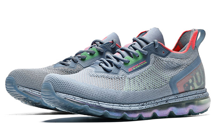 361° Breathable Low top Running Shoes Women’s Blue Gray Full Length Air Cushion, Comfortable