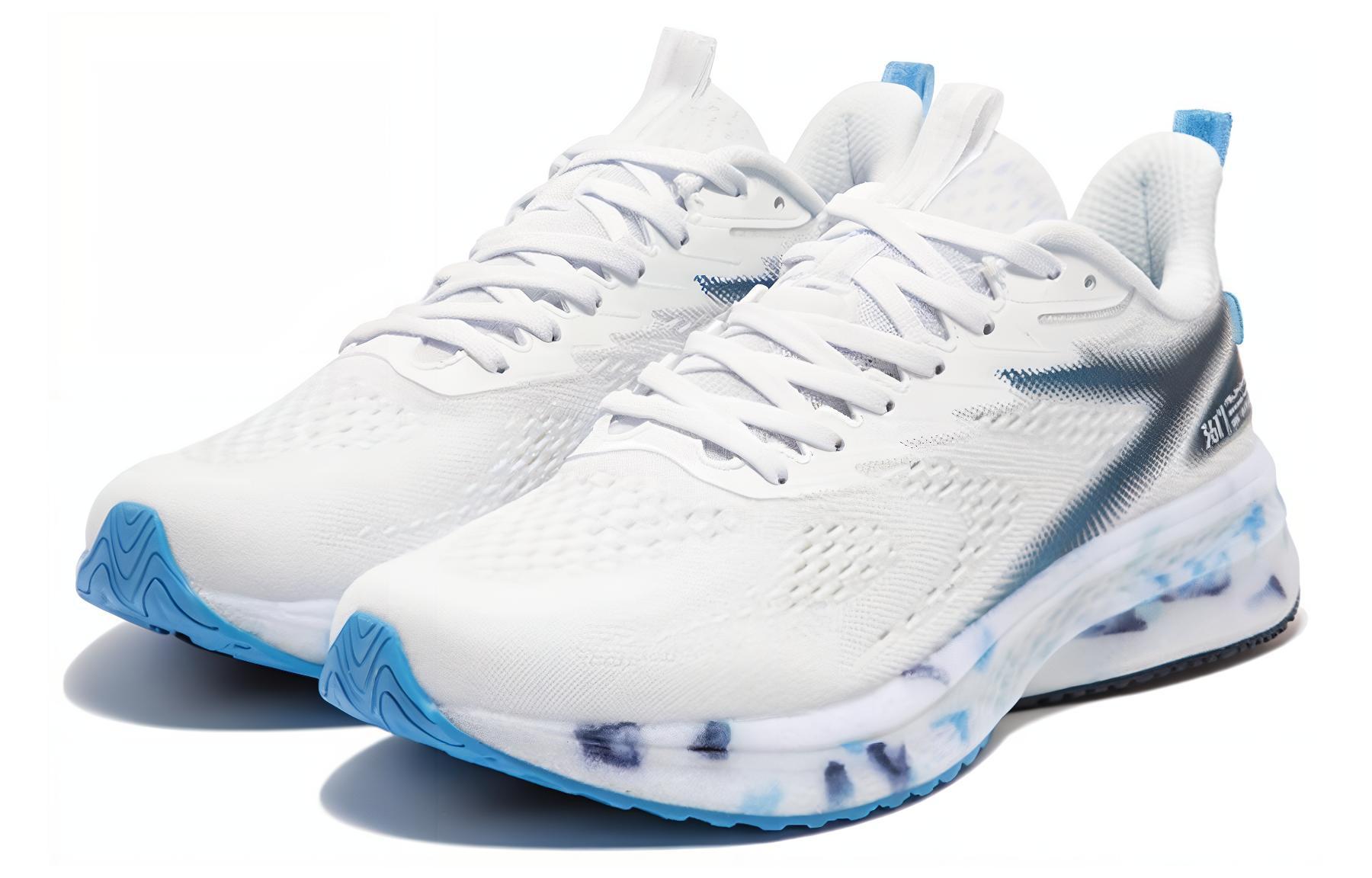 361° Cushioning Abrasion Resistant Breathable Low top Running Shoes Men’s Black Blue