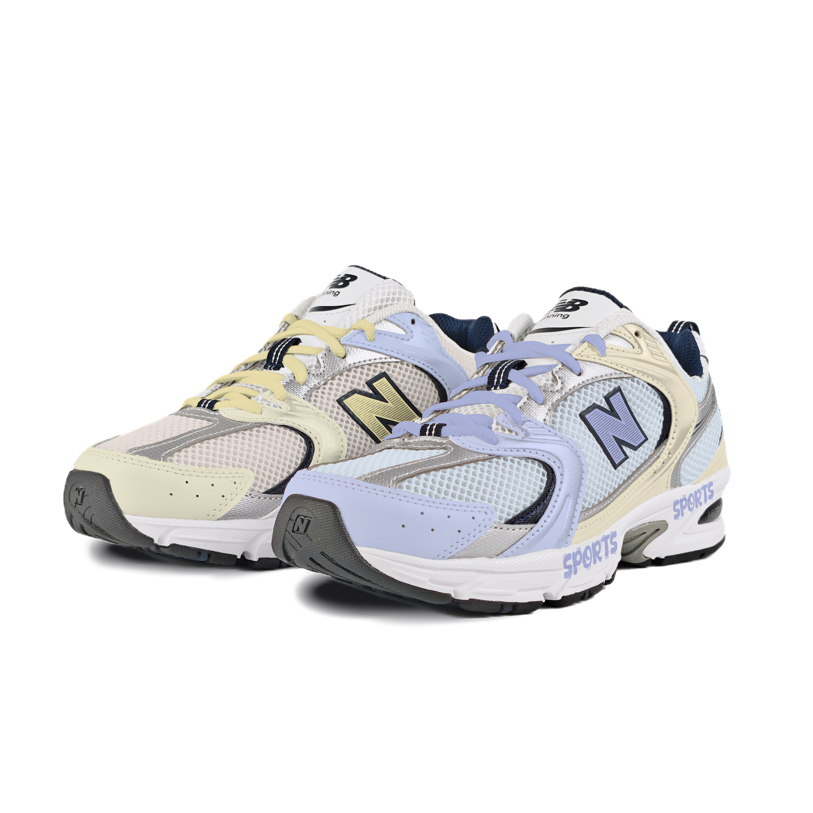 New Balance NB 530 Abrasion Resistant Low top Running Shoes Unisex Yellow Blue