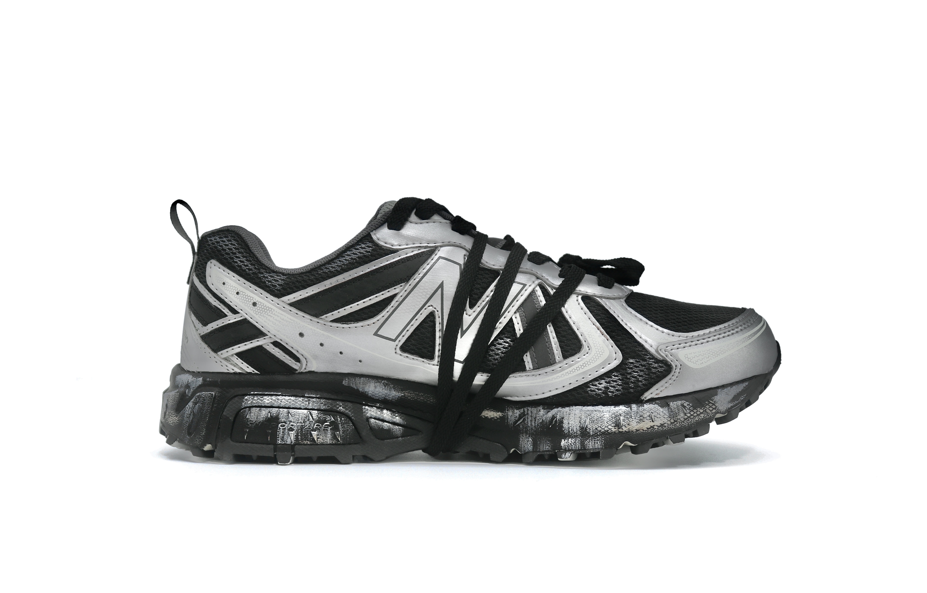 New Balance NB 410 V5 Low top Casual City Commuting Running Shoes Unisex Black Silver