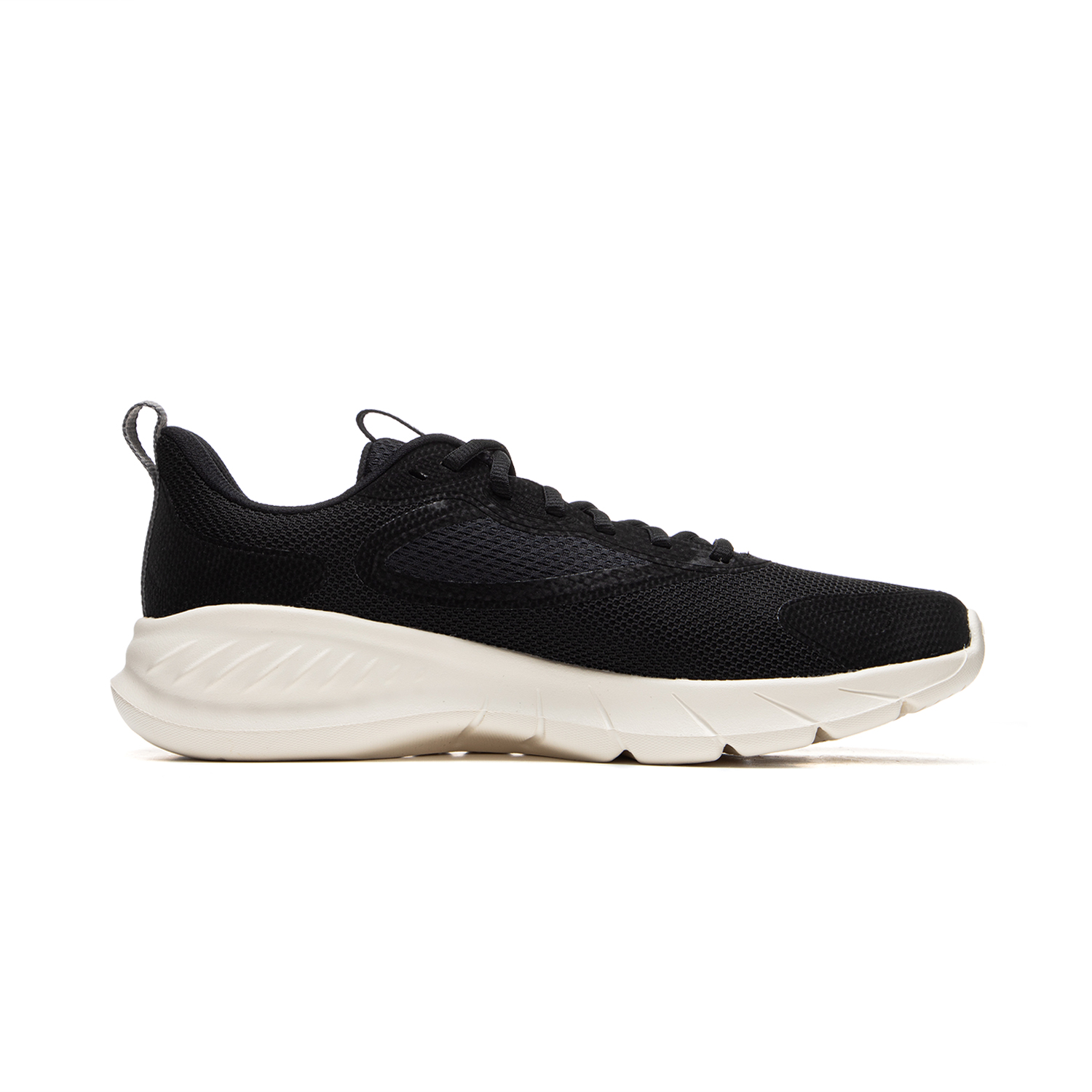 Li Ning Easy Fit Fle Slip Resistant, Abrasion Resistant, Breathable Low top Casual Running Shoes Men’s Black White